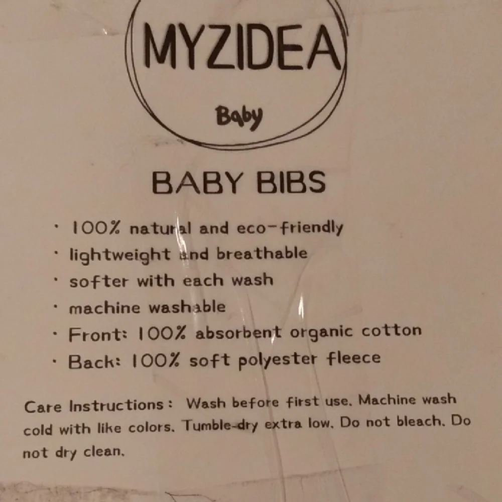 Brand New, MYZIDEA Baby, Set of 8 Natural, Organic Cotton Bandana Drool Bibs